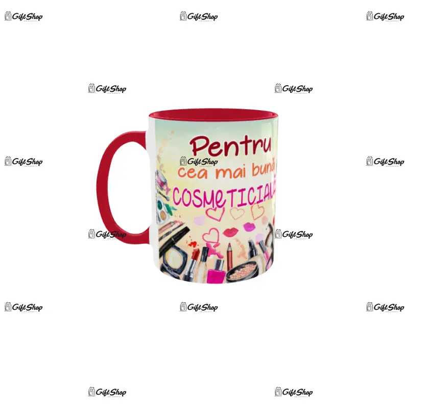 Pentru cea mai buna cosmeticiana, cana ceramica, 330ml, model cgs1730